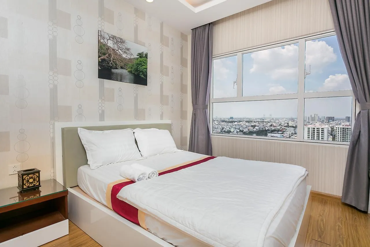 ***** شقة فندقية مدينة هوشي منه Sunrise City Trang' S Apartment W2-1704 فيتنام